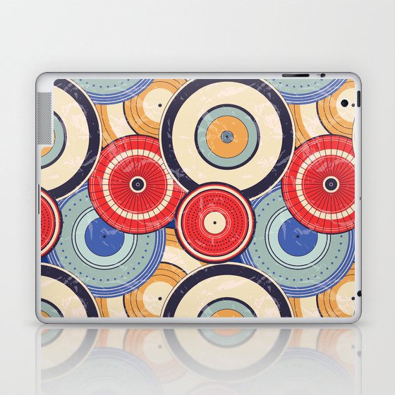 Japanese umbrella abstract pattern  Laptop & iPad Skin