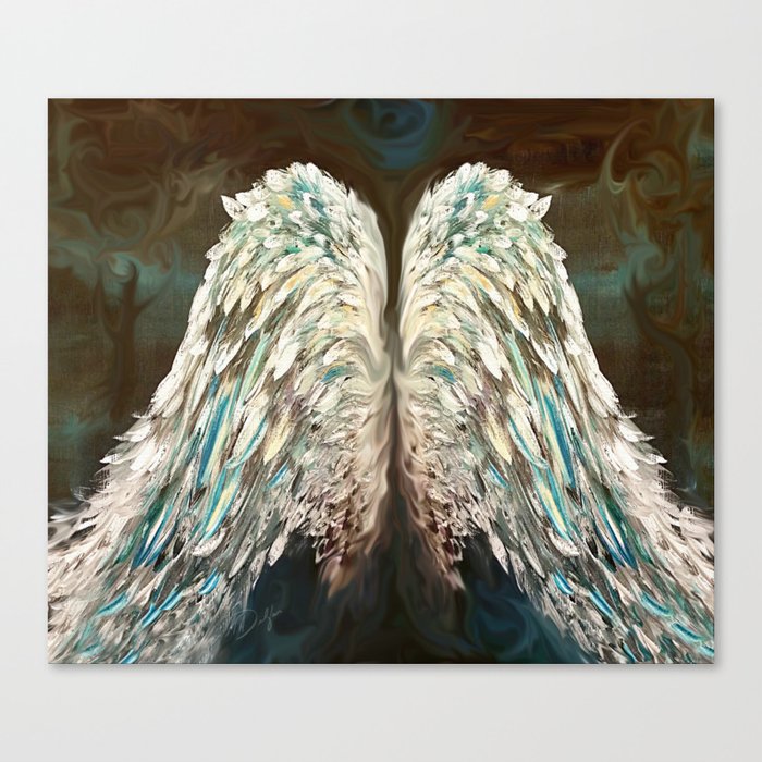 Mystic Angel Wings Canvas Print By Tracyanndelfar Society6