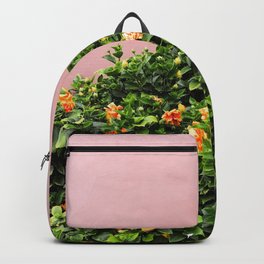California Flowers on Pink Backpack