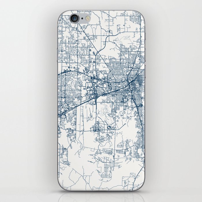 USA, Huntsville - Minimalist City Map iPhone Skin