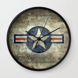 US Air force style insignia V2 Wall Clock
