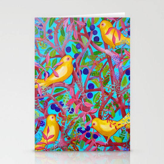 Birds & Berries Stationery Cards