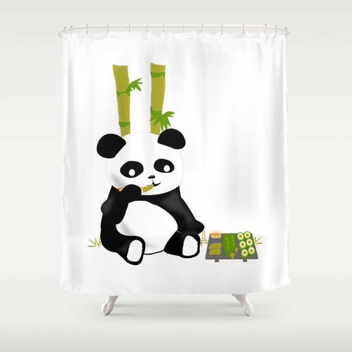 SOLD! Kung Food Panda Shower Curtain