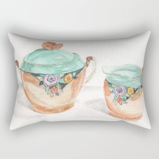 Sugar and Creamer Rectangular Pillow