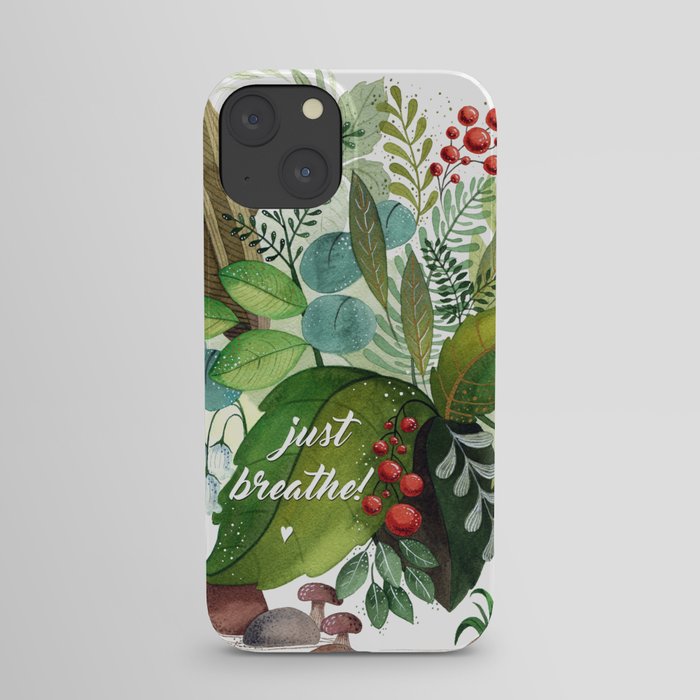 Just Breathe iPhone Case