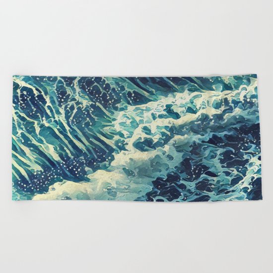 Every tide hath its ebb Beach Towel