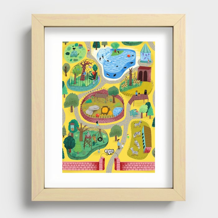Zoo Recessed Framed Print