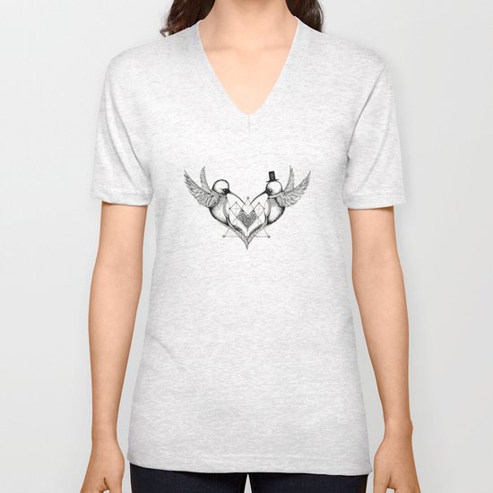 'Humming Birds' Unisex V-Neck