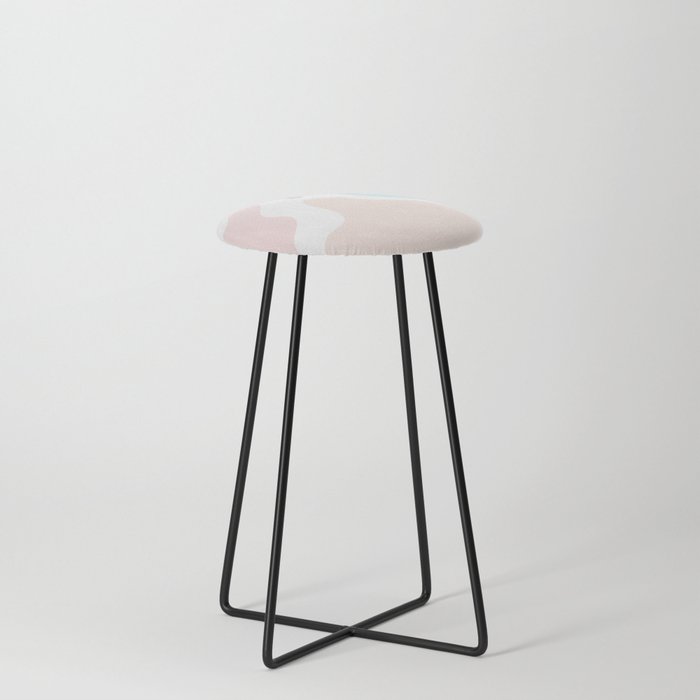 35 Abstract Shapes Pastel Background 220729 Valourine Design Counter Stool
