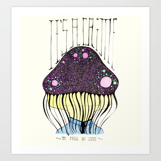 it's a crime Art Print