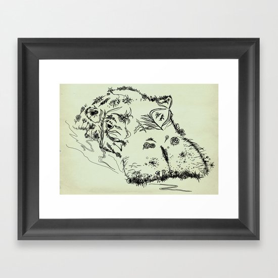 Hippo Framed Art Print