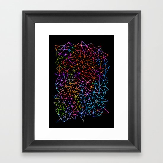 Geometric Glow Framed Art Print