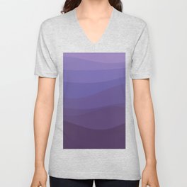 Deep purple see V Neck T Shirt