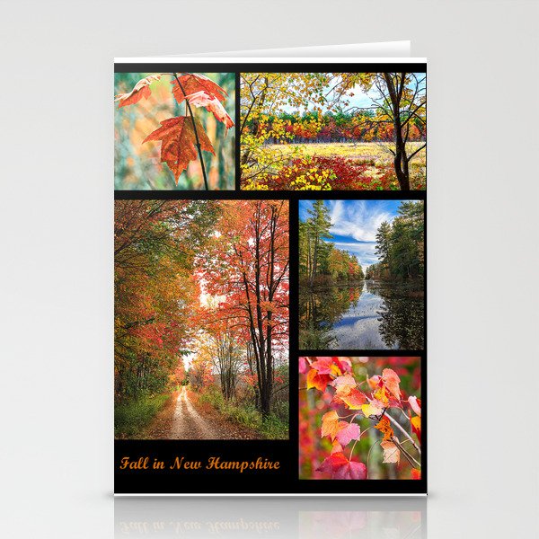 Fall Collage Stationery Cards
