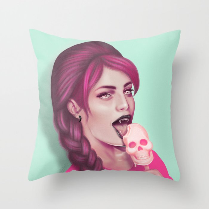 Sweet Tooth Throw Pillow