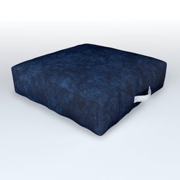 Royal Blue Velvet Texture Outdoor Floor Cushion