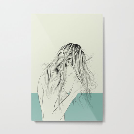 Woman Color 8 Metal Print