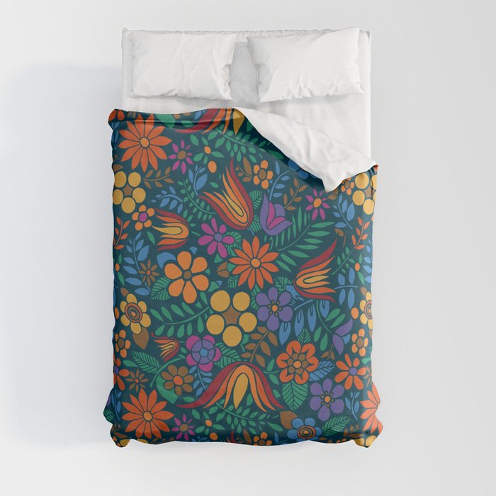 Another Floral Retro Duvet Cover