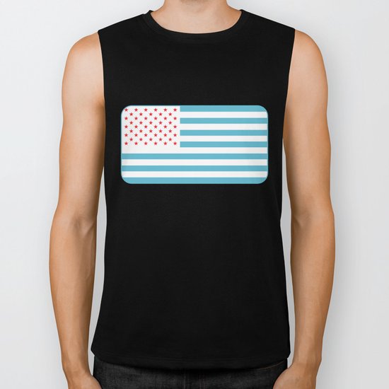 U.S.A. Flag Modified Biker Tank