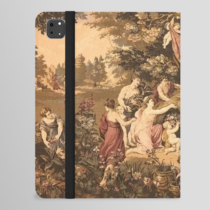 Antique 18th Century Romantic Goddess Aphrodite Parisian Tapestry iPad Folio Case