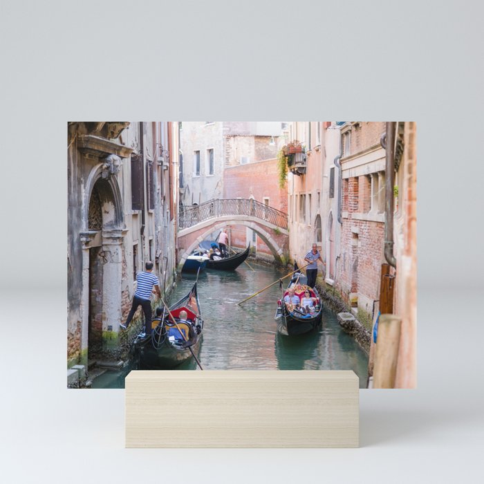 Exploring Venice by Gondola Mini Art Print