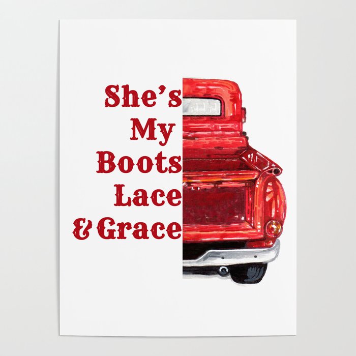 She's My Boots, Lace and Grace Poster