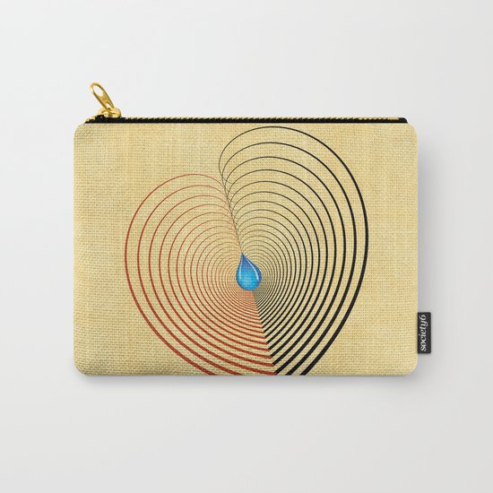 Out of the Blue -- an unbalanced heart Carry-All Pouch