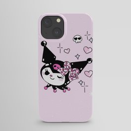 Cat Kuromi Skull Sparkle iPhone Case