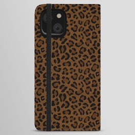 Leopard Print - Dark iPhone Wallet Case