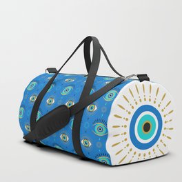 The Evil Eye Blue Duffle Bag