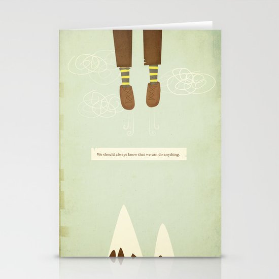 we should always know that we can do anything. Stationery Cards