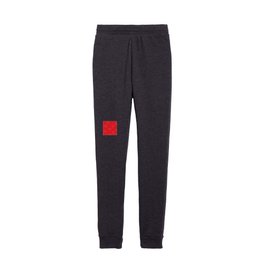 Love letter text - white and red Kids Joggers