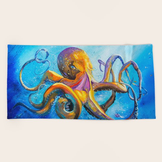 Octopus Beach Towel