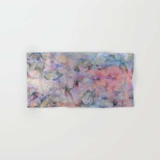 Painterly Soft Flora Abstract Hand & Bath Towel