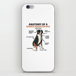 Anatomy Of A Bernese Mountain Dog Cute Dogs Puppy iPhone Skin