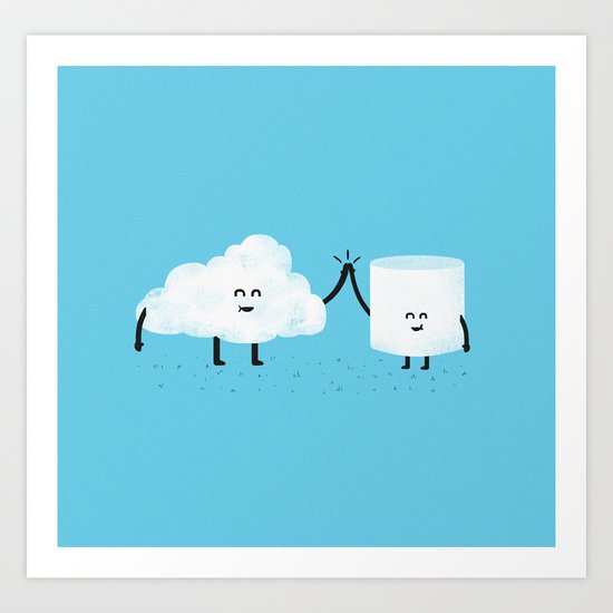 Puffy Pals Art Print