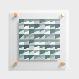Aquamarine shades of pattern Floating Acrylic Print