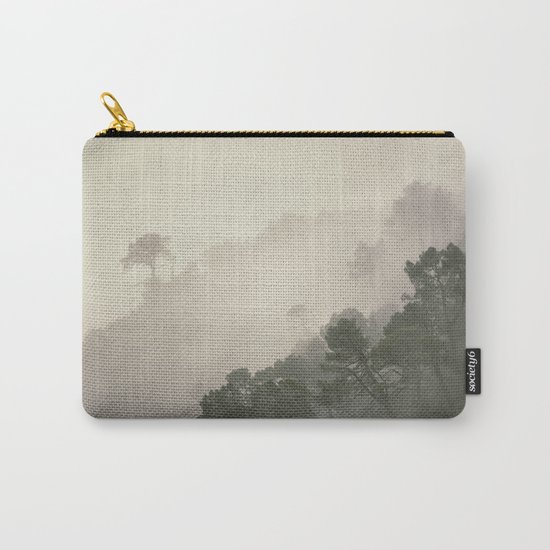 "Mountain light II". Foggy forest. Carry-All Pouch