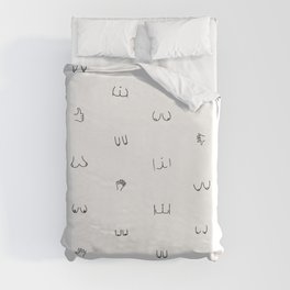 butts and boobies Duvet Cover