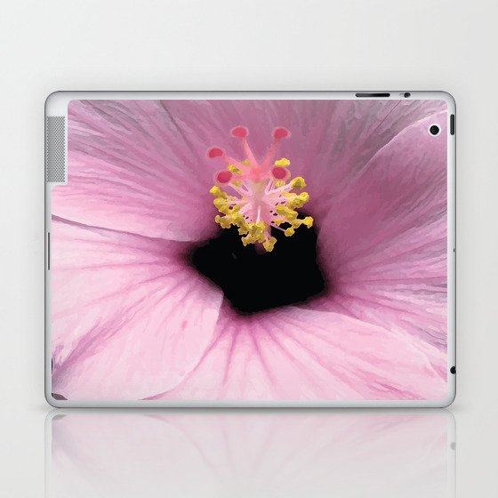 Pink Hibiscus Laptop & iPad Skin