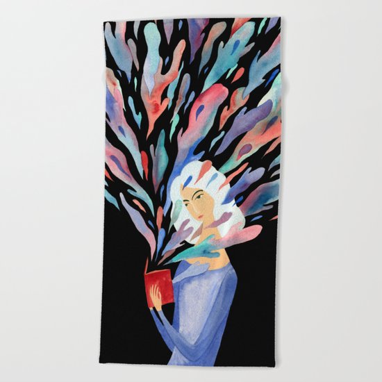 Poetry is dangerous Beach Towel