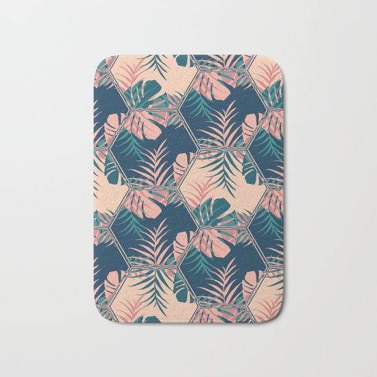 Miami Tiles #society6 #decor #buyart Bath Mat