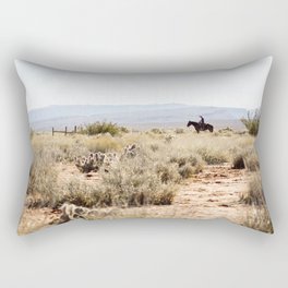 on a horse with no name Rectangular Pillow