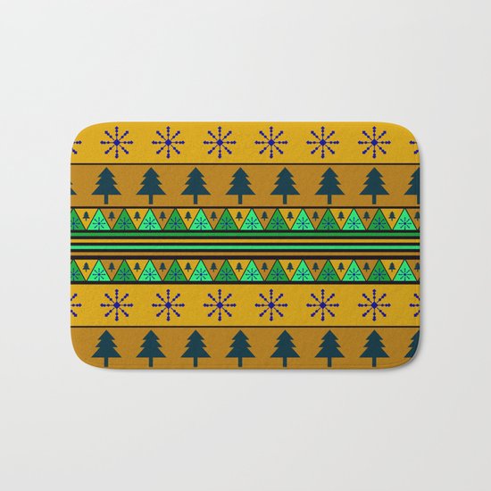 Christmas pattern Bath Mat