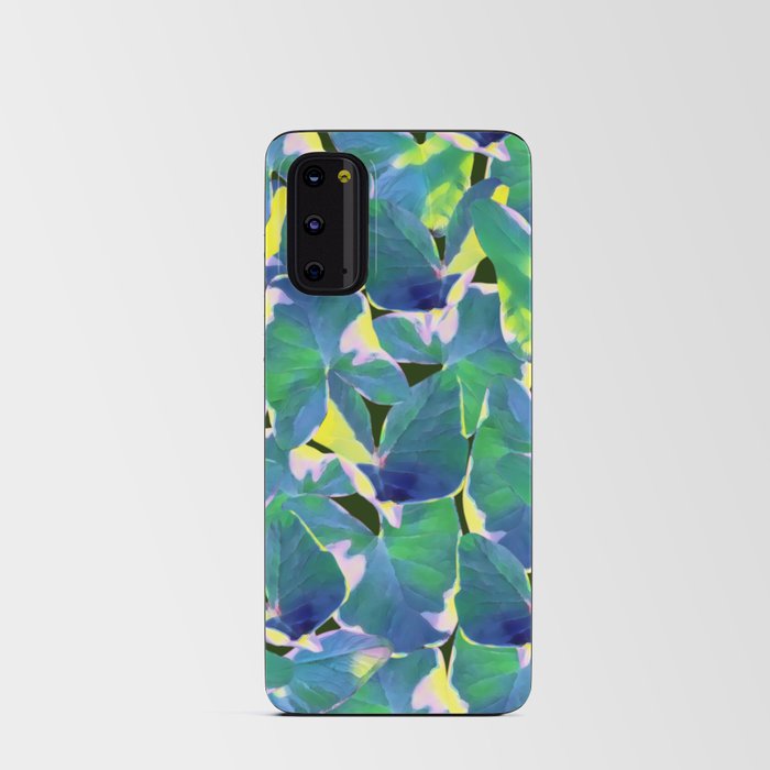 Caladium Bicolor leaves Pattern Art Print Android Card Case