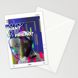 Do you want to be my friend? Stationery Cards