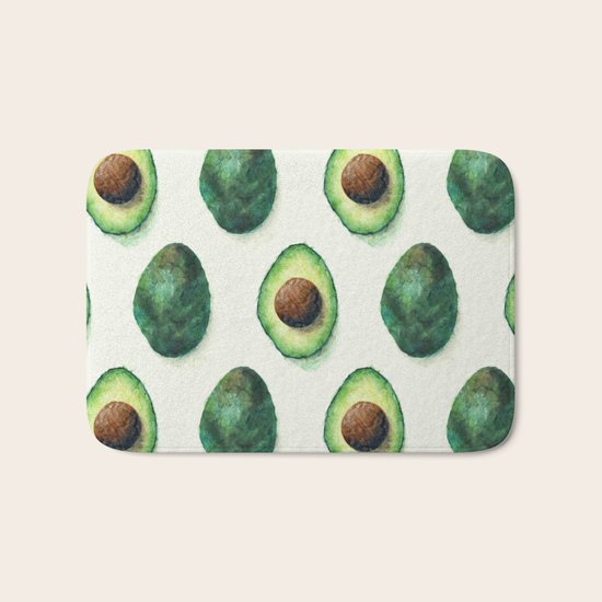 Avocado Pattern Bath Mat