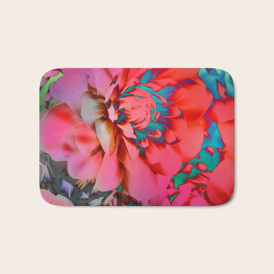 Proud Dahlias 2 Bath Mat