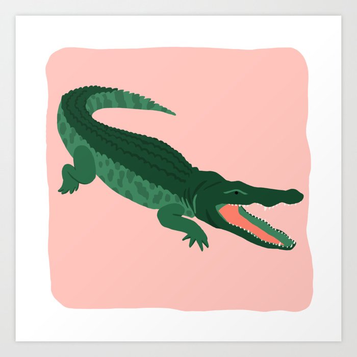 Aligator  Art Print