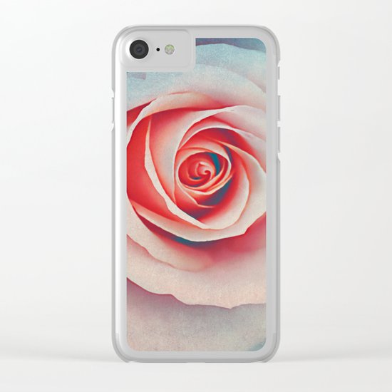 Romantic rose(7). Clear iPhone Case